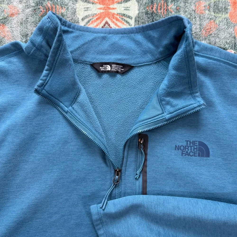 The North Face Mens Canyonlands 1/2 Zip Pullover Blue Fleece XXXL‎